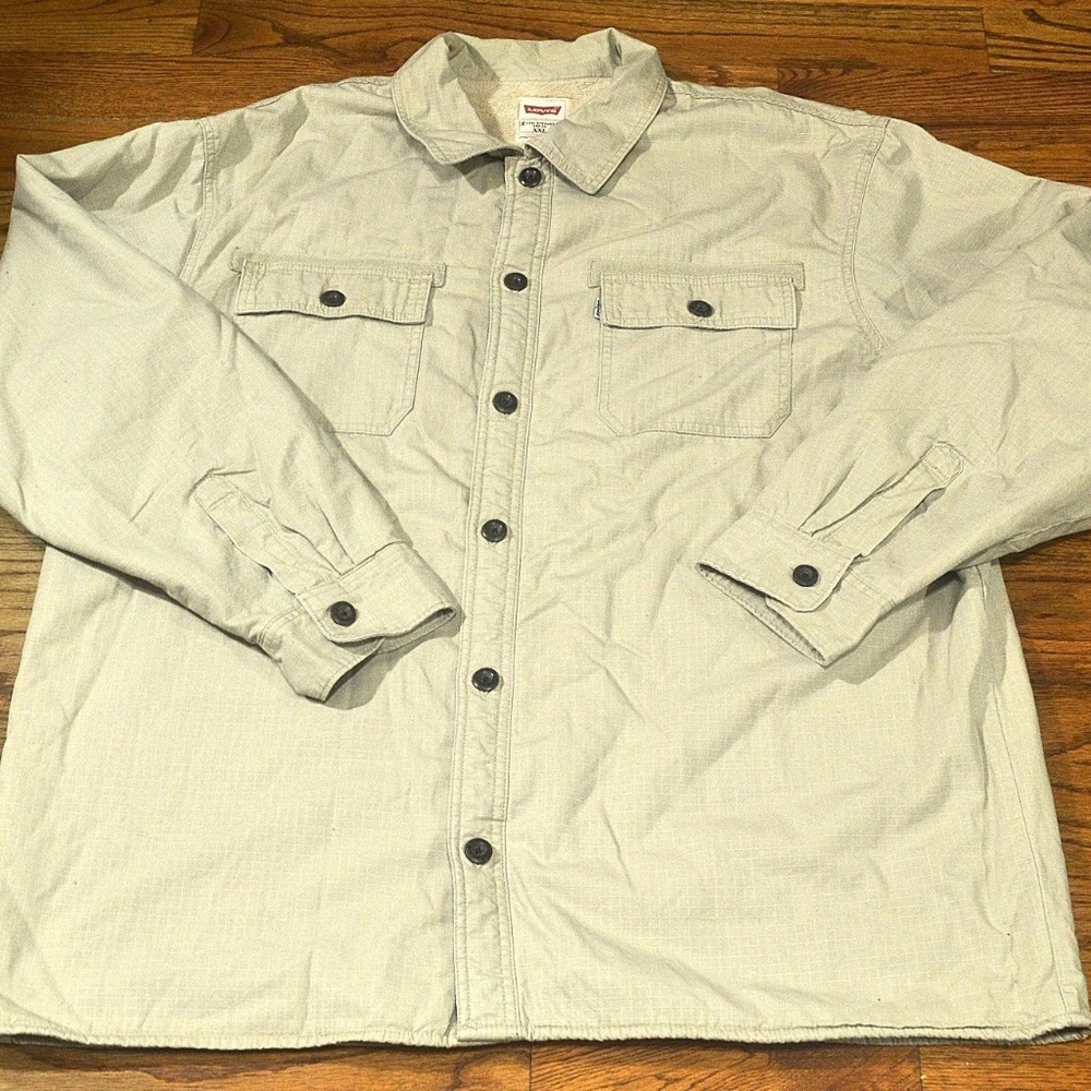 LEVI-STRAUSS-JACKET-BEIGE-2XL-FUR-LINING-INSIDE